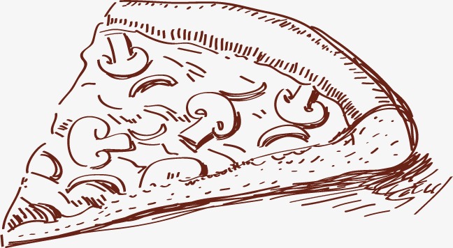 648x356 Pizza Sketch, Graphic Design, Pizza, Western Png And Vector For - Pizza Sketch