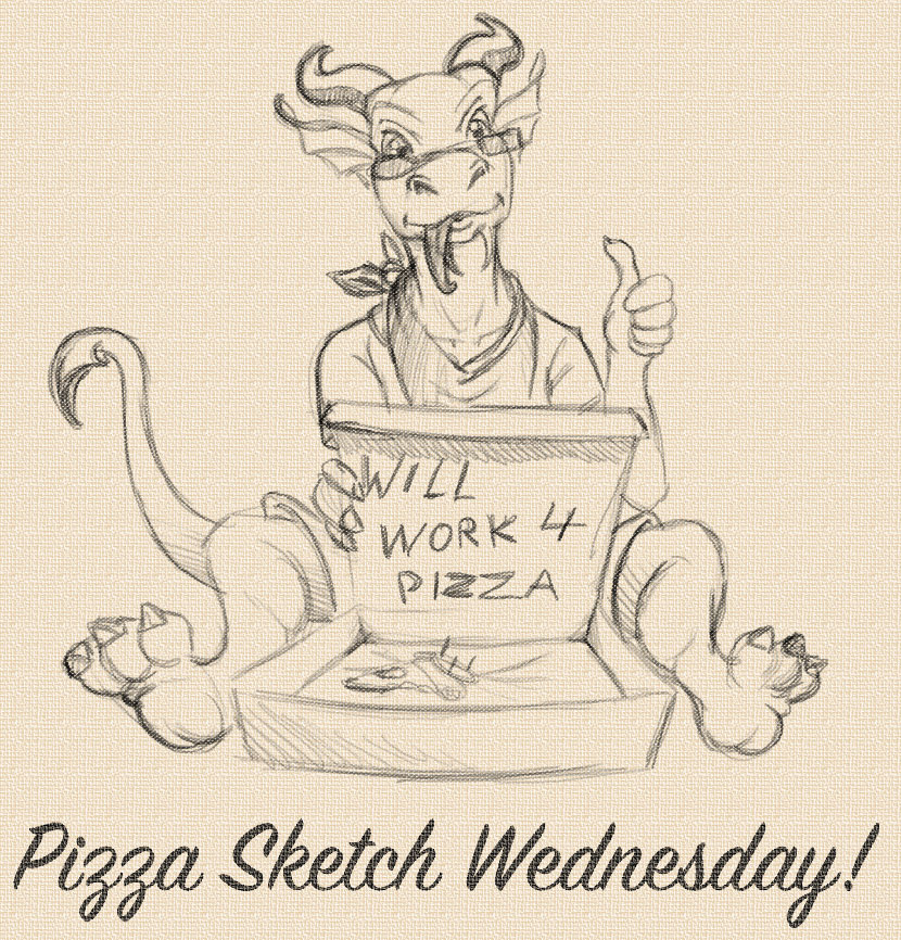 830x866 Pizza Sketch Commission Wednesday By Cuprohastes - Pizza Sketch