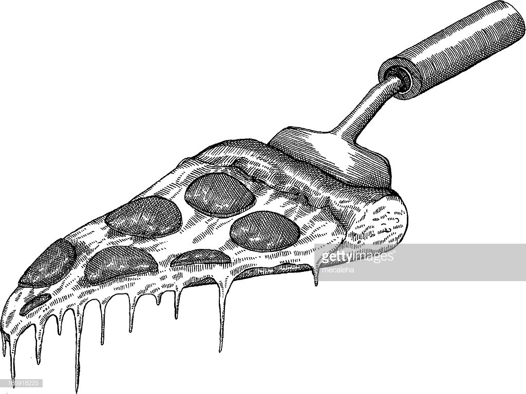 1024x768 Collection Of Pizza Slice Drawing Download Them And Try To Solve - Pizza Sketch