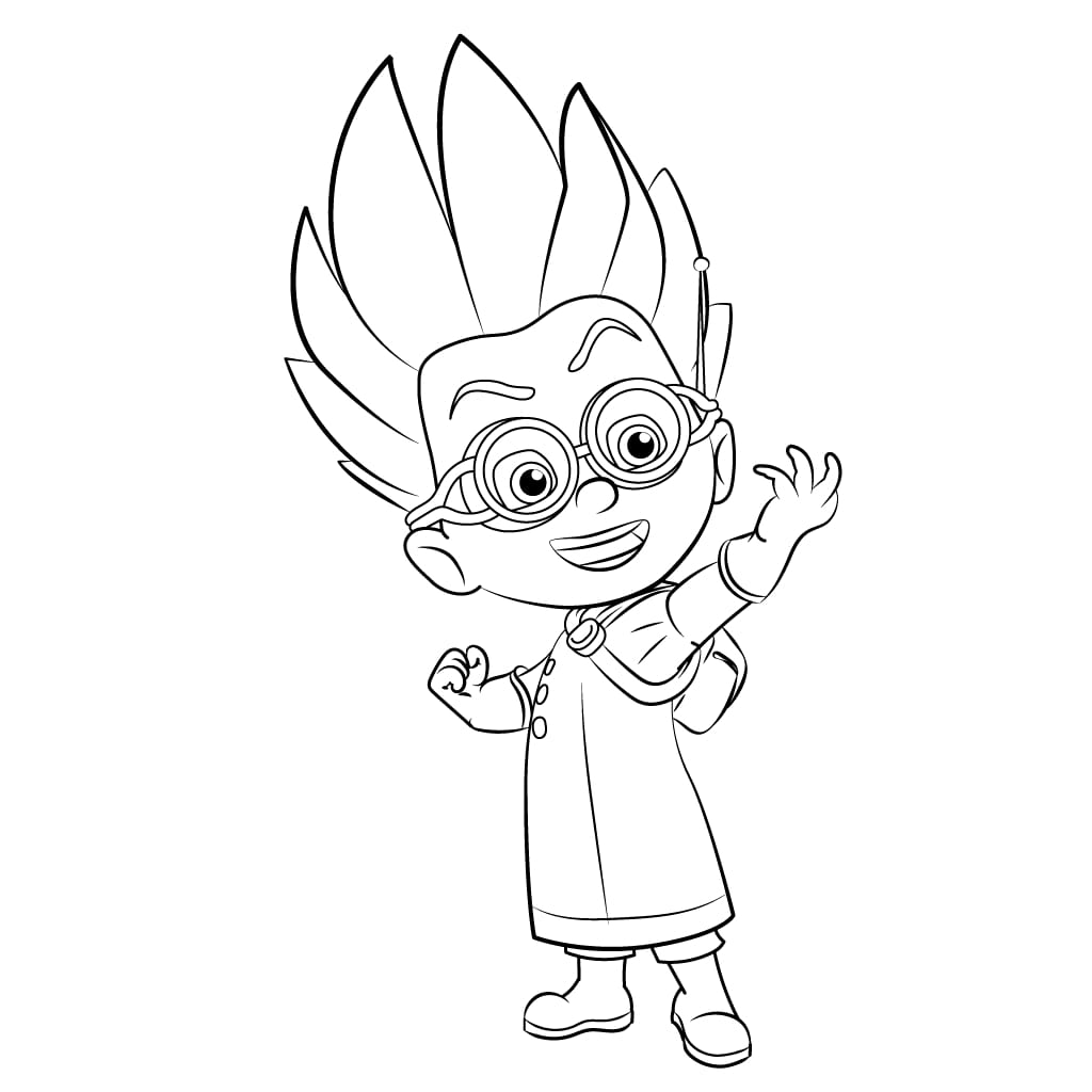 1024x1024 Pj Masks Coloring Pages - Pj Mask Sketch