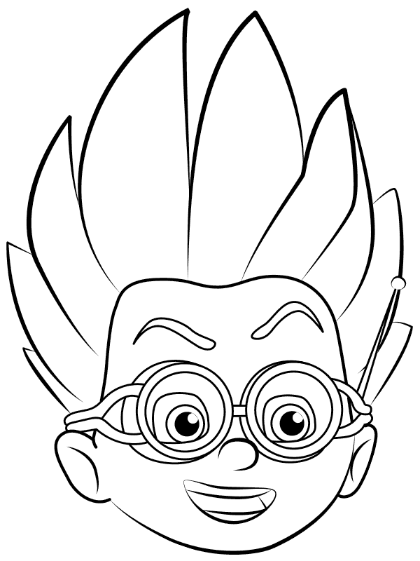 600x800 Pj Masks Coloring Pages - Pj Mask Sketch