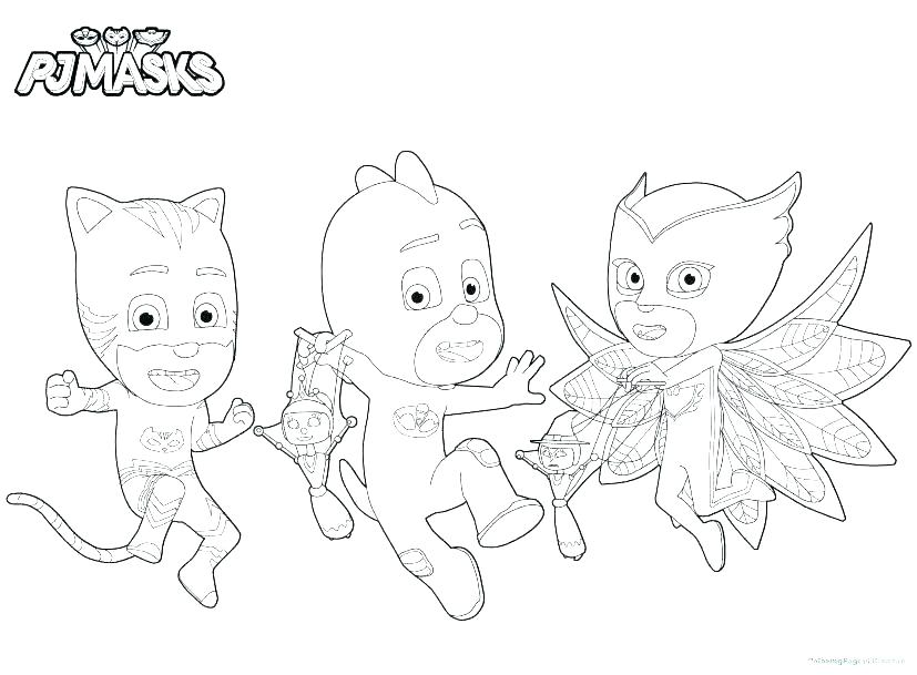 827x609 Pj Mask Coloring Pages Coloring Print Best Source - Pj Mask Sketch