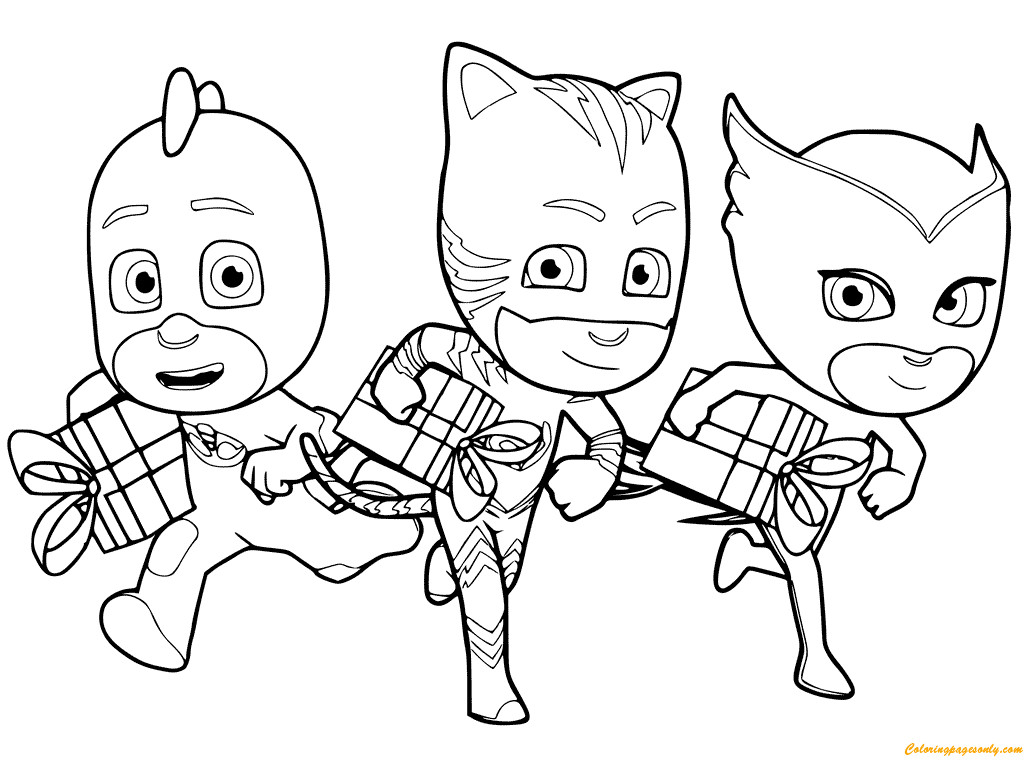 450 Coloring Book Pj Masks Free Images