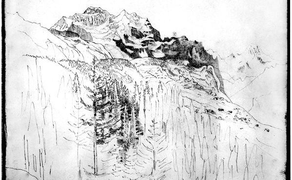 599x369 Memorial Place Mendelssohn Grindelwald, Wengen, - Place Sketch