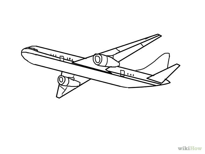 670x503 Drawn Aircraft Sketch - Plain Sketch