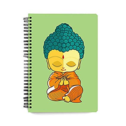 425x425 Motivate Box India Buddha Caricature Design Designer Notebooks - Plain Sketch
