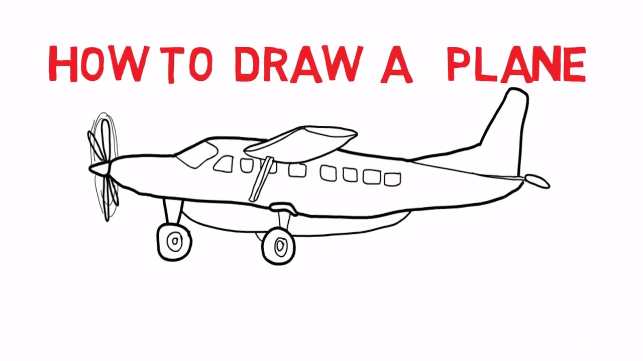 1280x720 Plane Sketch Picture How To Draw A Plane Sketch Picture Latest - Plane Sketch