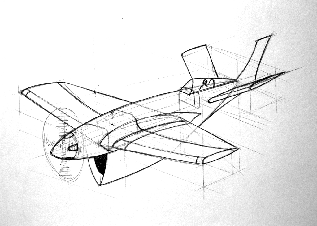 1024x731 Plane Sketch 0103 Pennland - Plane Sketch