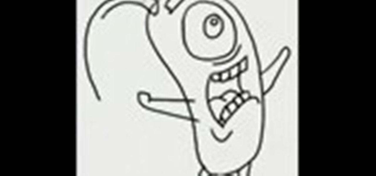 1280x600 How To Draw The Cartoon Character Plankton From Spongebob - Plankton Sketch