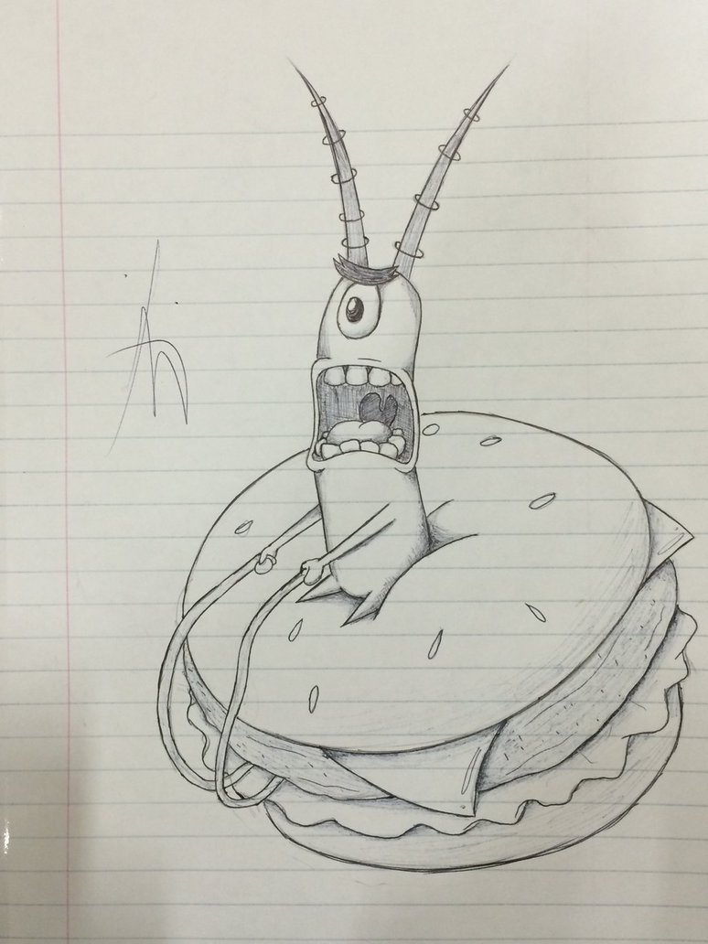 774x1032 Plankton Sketch By Anoldmemory - Plankton Sketch