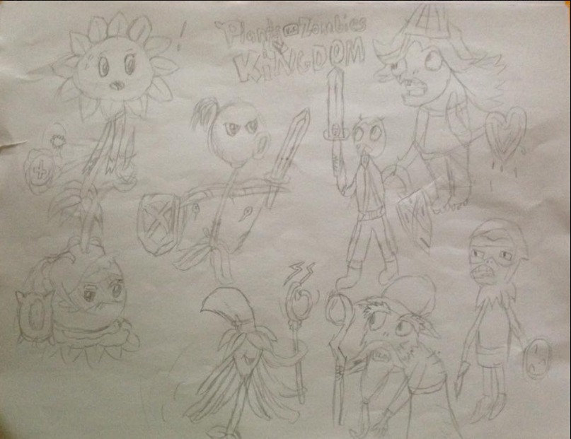 807x621 Image - Plants Vs Zombies Sketch