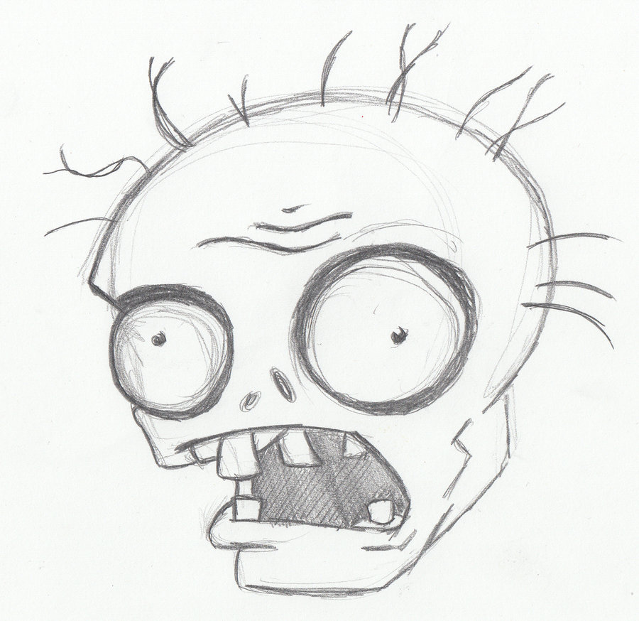 900x874 Plants Vs. Zombie - Plants Vs Zombies Sketch