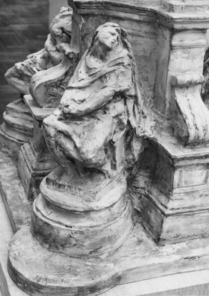 303x428 Plaster Sketch Model For A Monument To Dom Pedro Of Brazil By - Plaster Sketch