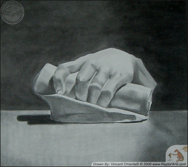 774x688 Sketch Plaster Hand 1 By Raptorarts - Plaster Sketch