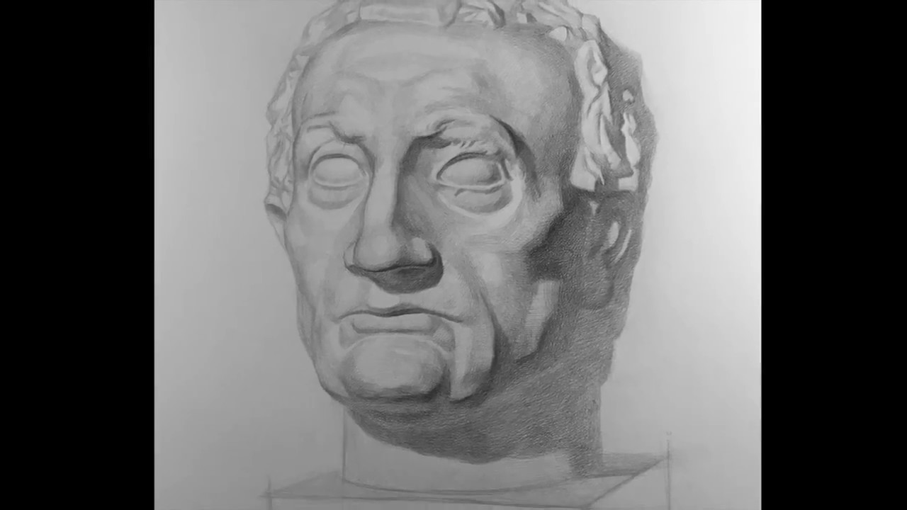 1280x720 How To Draw 038 Plaster Cast Drawing - Plaster Sketch