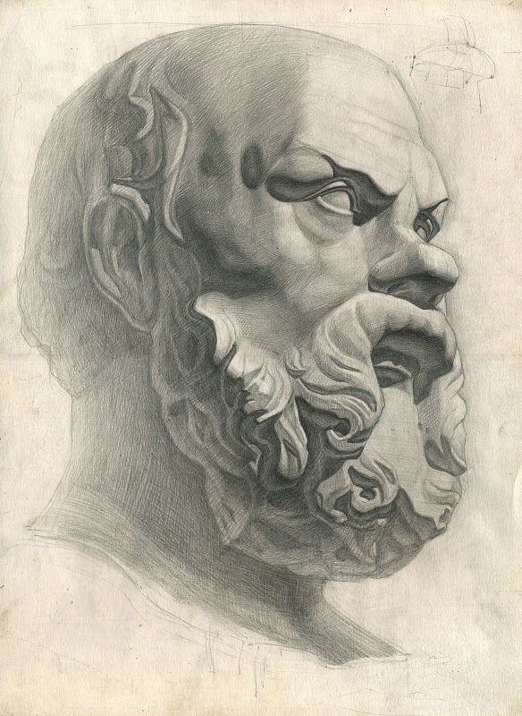 584x800 Risunok Gips - Plaster Sketch