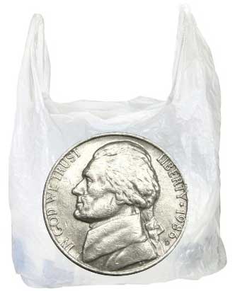 332x411 Plastic Bag Charge - Plastic Bag Sketch