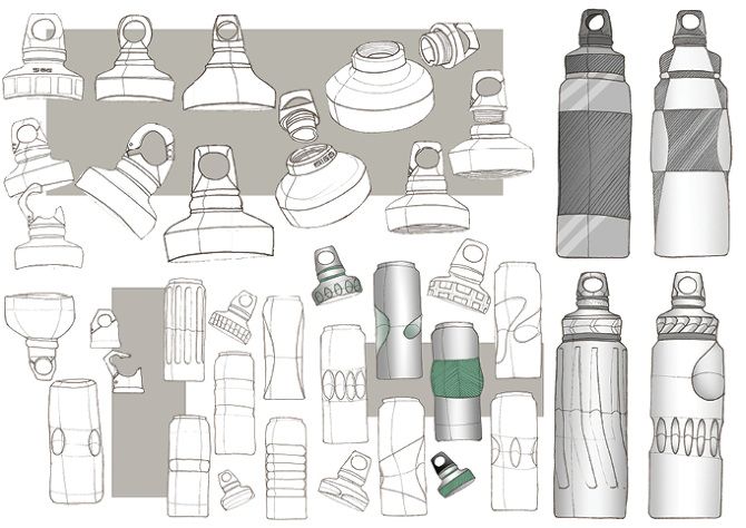 670x474 Water Bottle Sketch - Plastic Bottle Sketch