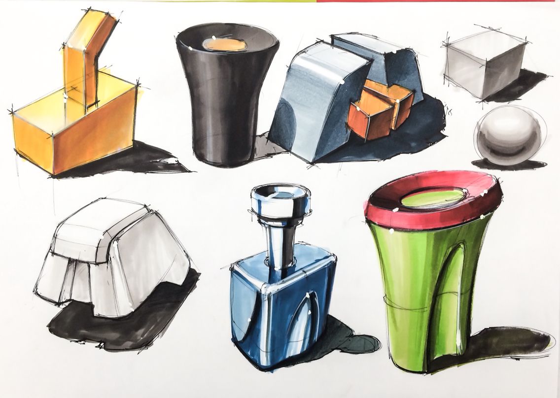 1136x808 Plastic Representation In Markers Sketching - Plastic Sketch