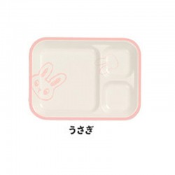 250x250 Pink Rabbit Plate - Plate Sketch