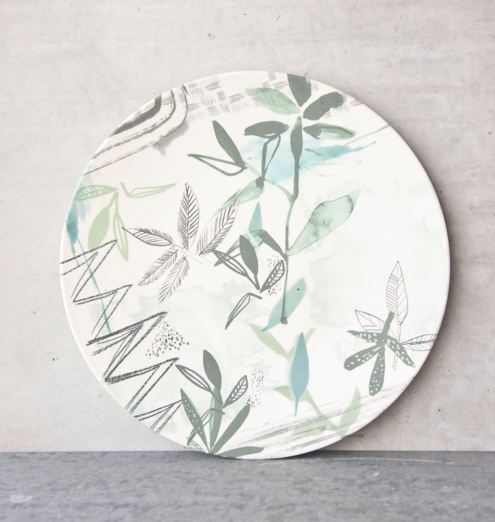 969x1023 Plate Sketch Of Nature, Field Bamboo Urban Nature Culture - Plate Sketch