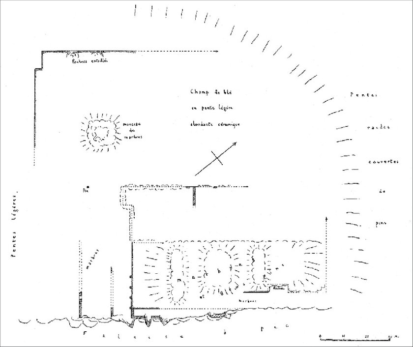 840x706 Sketch By Laumonier Of The Sanctuary - Plate Sketch