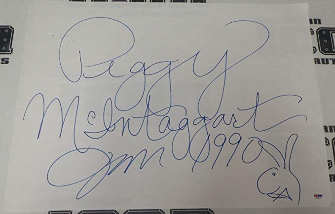 679x434 Peggy Mcintaggart Signed 18x24 Hand Drawn Playboy Bunny Head - Playboy Bunny Sketch