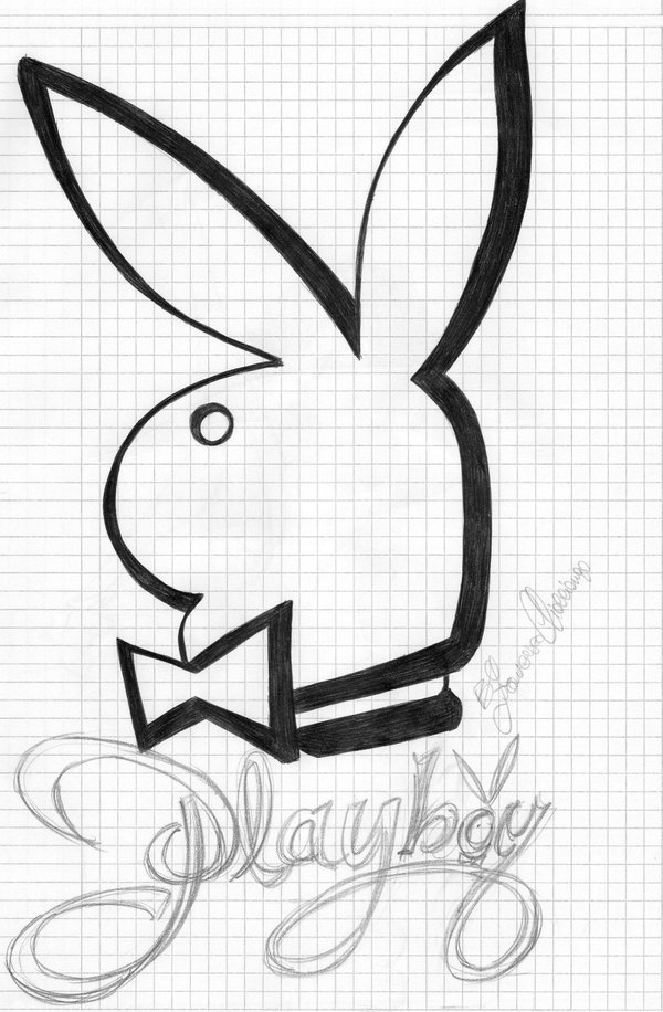 600x916 Playboy Bunny Sketch.. By Kiocciolart - Playboy Bunny Sketch