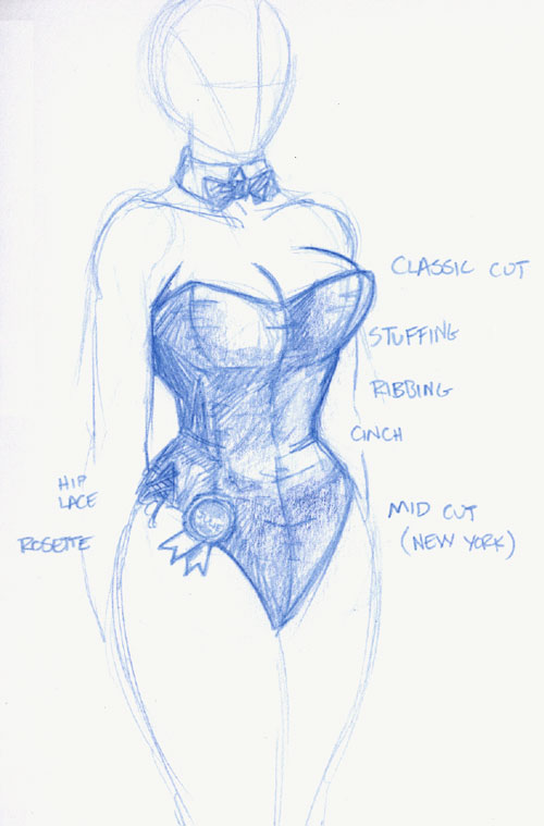 500x759 Cup Doodle Playboy Bunny Details - Playboy Bunny Sketch