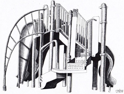 421x321 Nyack Sketch Log Planting New Playgrounds Nyack News And Views - Playground Sketch