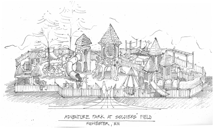713x431 Soldiers Field Playground Construction Project - Playground Sketch