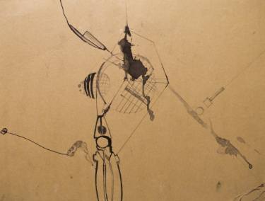 375x284 Saatchi Art Pliers Drawing By Simis Gatenio - Pliers Sketch