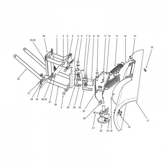 540x540 Snow Plough Sb 150 Amp Sb 190 - Plough Sketch