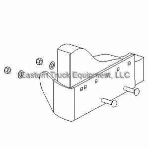 300x300 Boss Snowplow Curb Guard Straight Blade Passenger Side Snow Plow - Plow Sketch