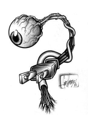 291x400 Eye Plug Drawing - Plug Sketch