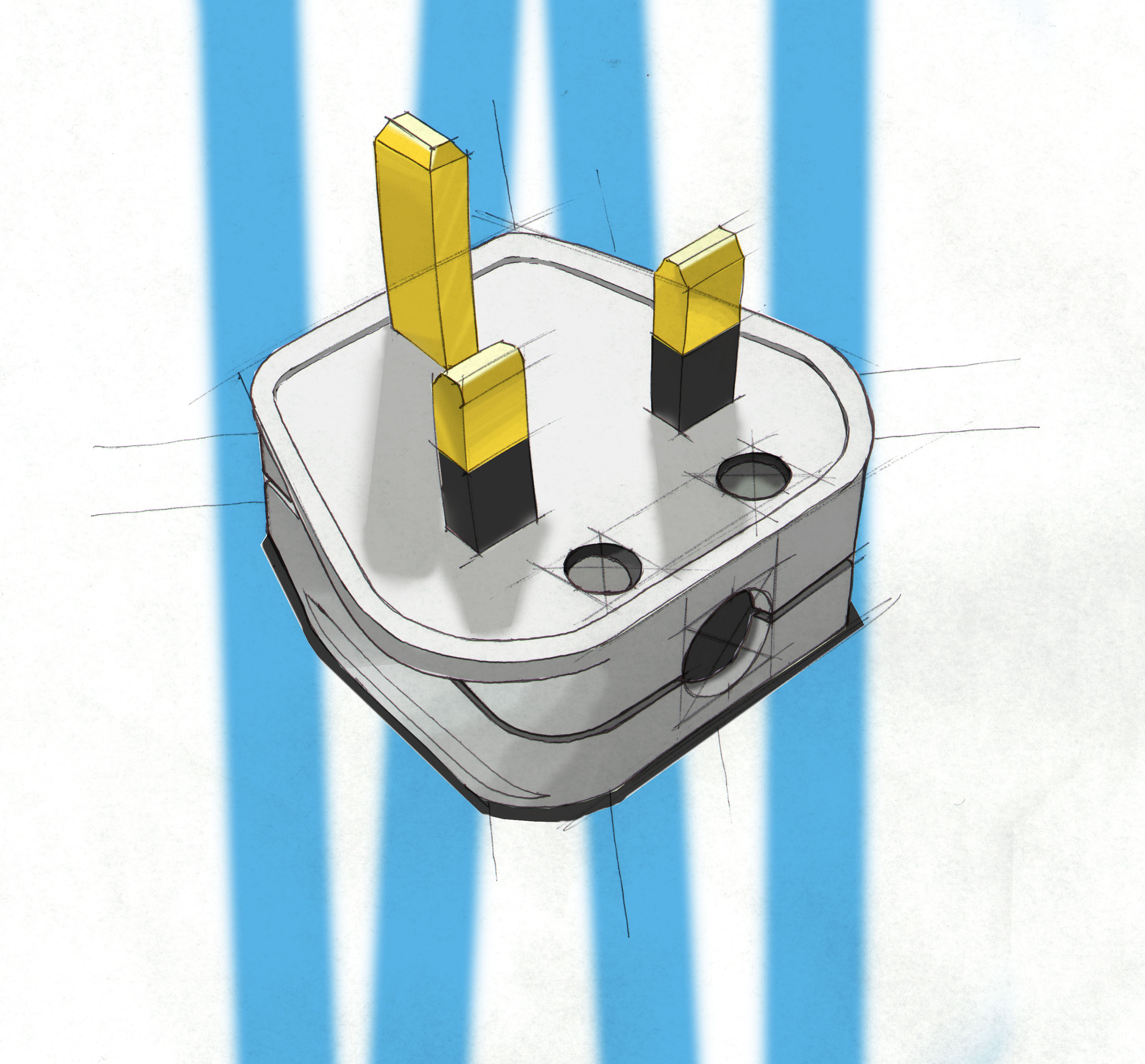 2904x2700 My First Rendering Michael Francomb - Plug Sketch