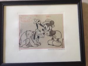 300x224 Mickey Mouse Original Story Sketch Of Mickey And Pluto Ebay - Pluto Sketch