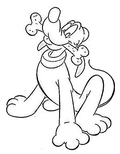 400x511 Pluto Cartoon Sketch - Pluto Sketch