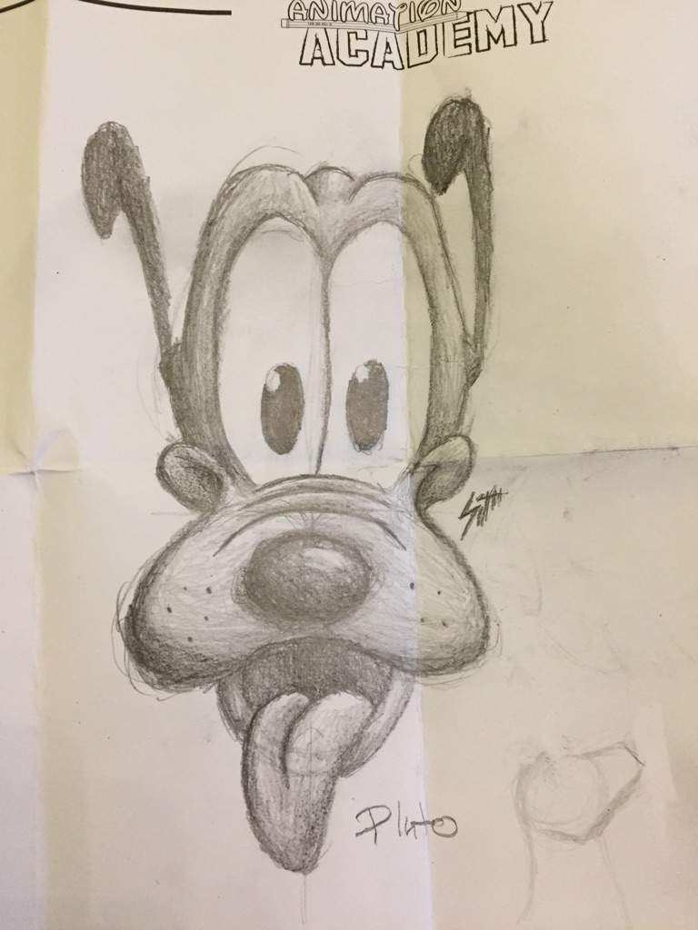 768x1024 Pluto Sketch Disney Amino - Pluto Sketch