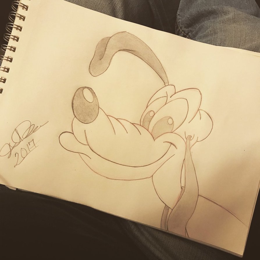 894x894 Pluto Sketch By Jeremyjanderson - Pluto Sketch