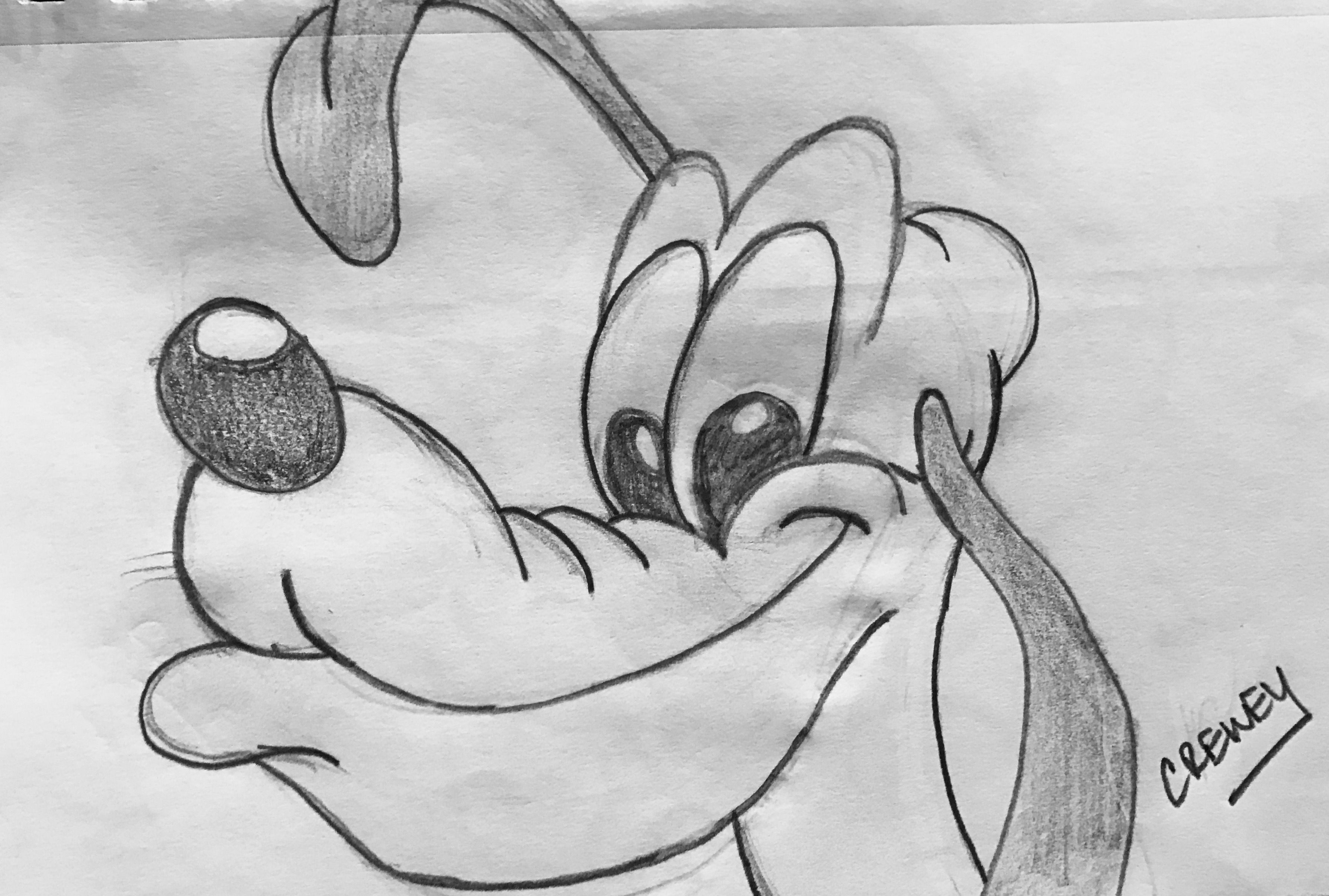 3574x2410 Pluto Sketch - Pluto Sketch