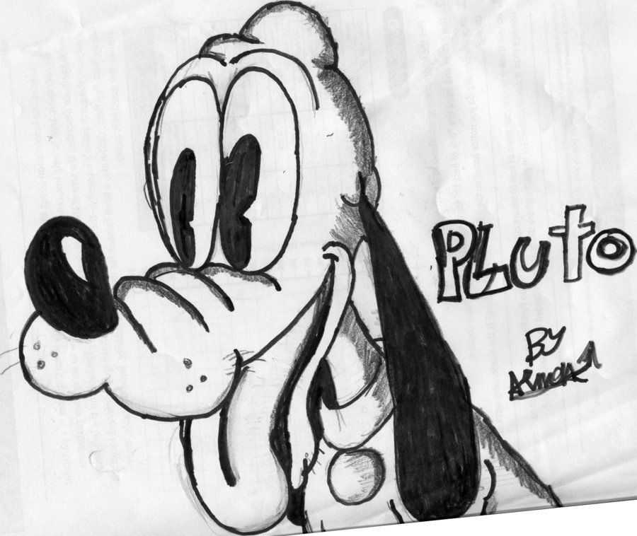 900x758 Pluto Sketch By Armonsterz - Pluto Sketch