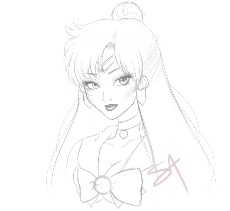 800x732 Sailor Pluto Sketch By Beezasaurus - Pluto Sketch