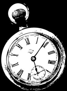 219x298 Pocket Watch Clipart Sketch - Pocket Watch Sketch