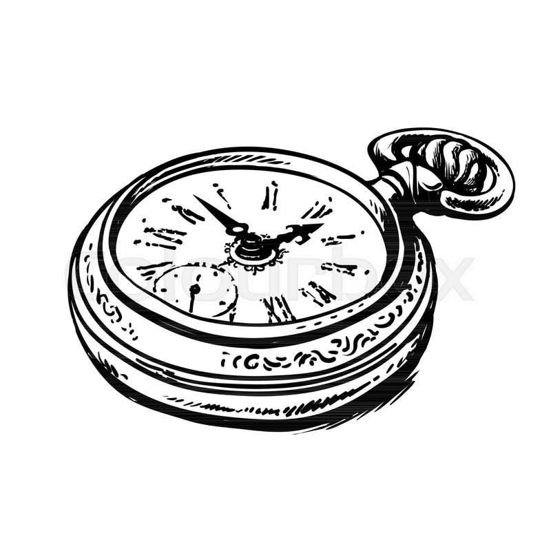 Pocket Watch Sketch at Explore collection of
