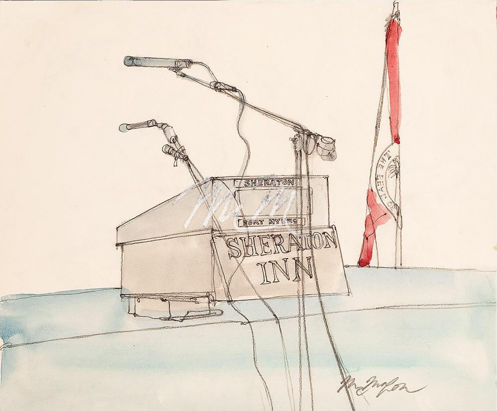 1000x828 Media - Podium Sketch