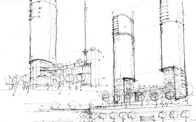 688x429 Study Sketches Blog Ontario Association Of Architects - Podium Sketch