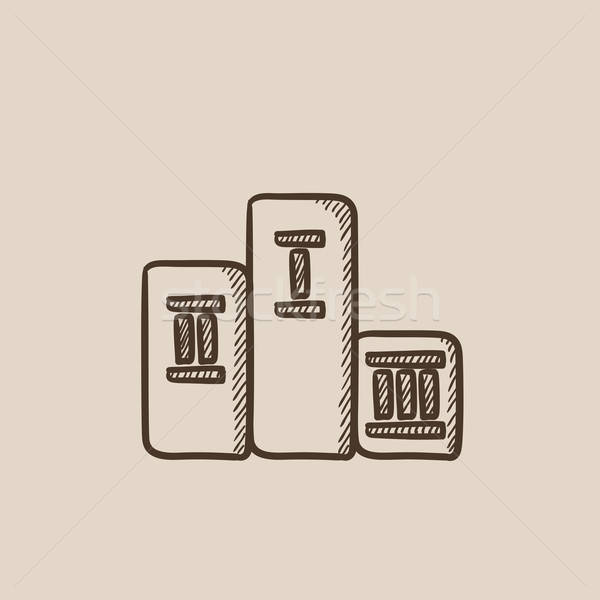 600x600 Winners Podium Sketch Icon. Vector Illustration Andrei Krauchuk - Podium Sketch