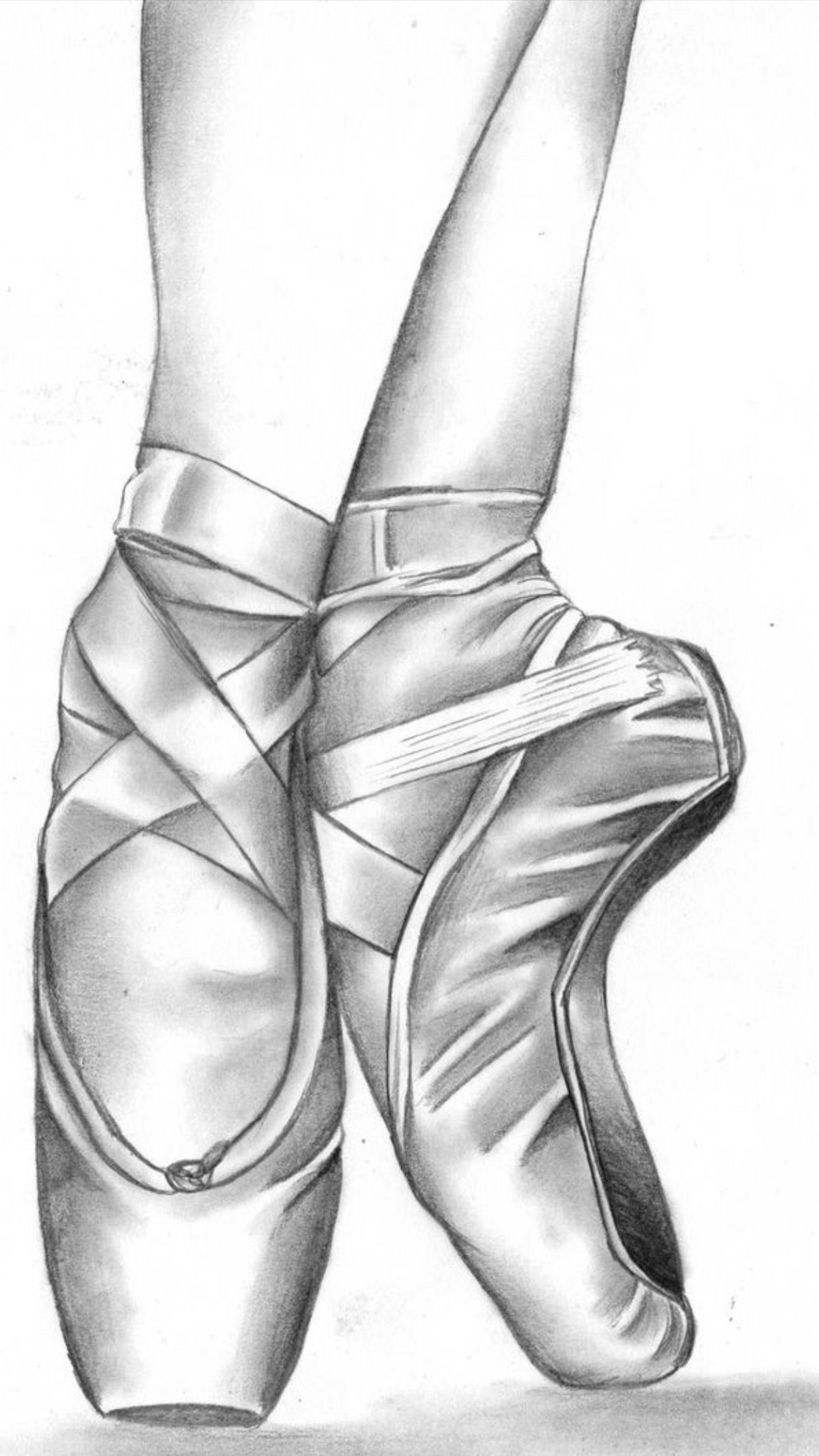 1242x2208 Hand Drawn Pointe Shoes!! Shoes Ballet, Ballet - Pointe Shoe Sketch