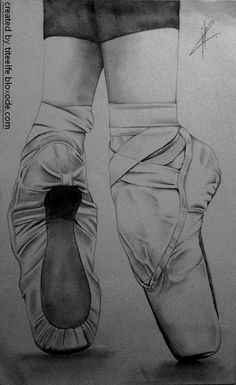 236x385 Pointe Shoe Sketch Tank - Pointe Shoe Sketch